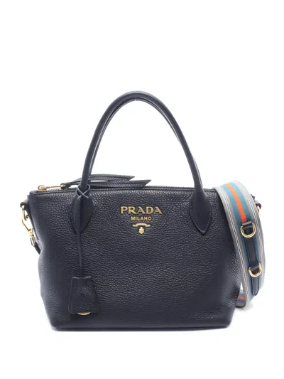 Pre-owned Prada 2010s Vitello Daino Handbag In Black