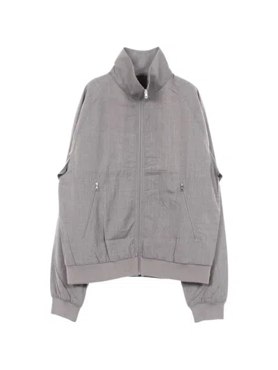Pre-owned Prada 2010s Wool Blouson Jacket In Grey