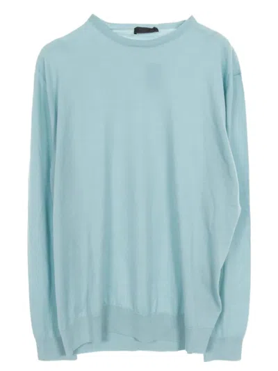 Pre-owned Prada 2010s Wool Sweater In Blue