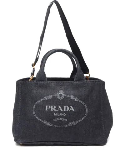 Pre-owned Prada 2011-2020 Canapa Two-way Handbag