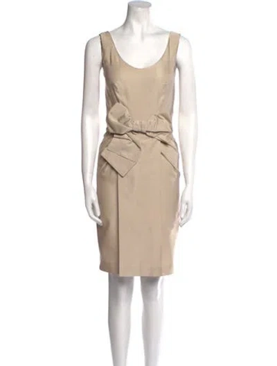 Pre-owned Prada 2011 Knee-length Dress In Neutral