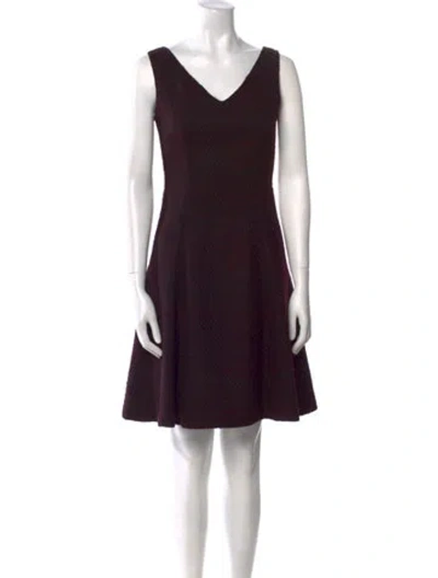 Pre-owned Prada 2011 Mini Dress In Burgundy