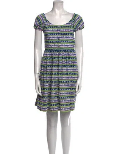 Pre-owned Prada 2011 Mini Dress In Green