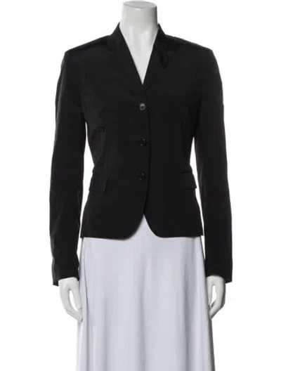 Pre-owned Prada 2011 Nylon Blazer In Black