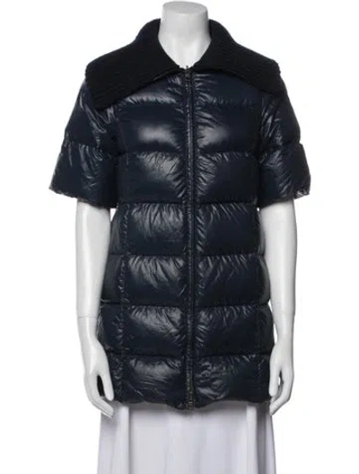 Pre-owned Prada 2011 Nylon Down Jacket In Blue