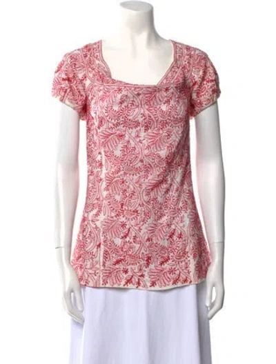 Pre-owned Prada 2011 Paisley Print Top In Multi