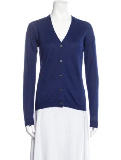 Pre-owned Prada 2012 Alpaca Sweater In Blue