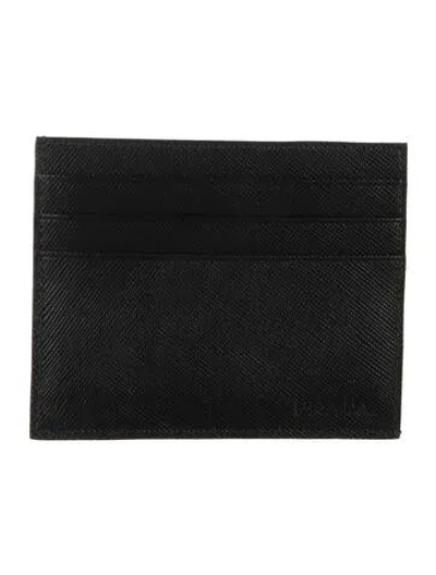 Pre-owned Prada 2012 Card Holder In Black