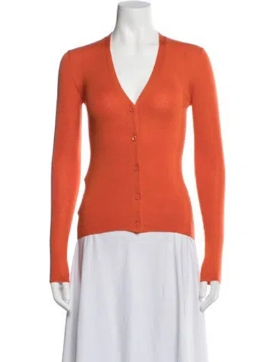Pre-owned Prada 2012 Cashmere Sweater In Orange