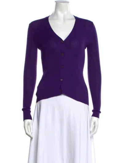 Pre-owned Prada 2012 Cashmere Sweater In Purple