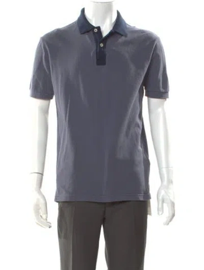 Pre-owned Prada 2012 Collar Polo Shirt In Blue