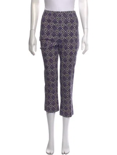Pre-owned Prada 2012 Flared Pants In Purple