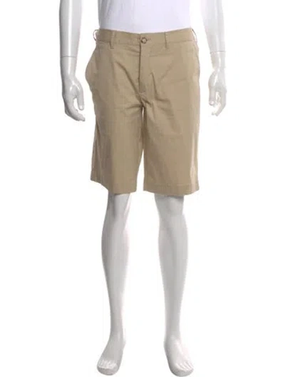 Pre-owned Prada 2012 Flat Front Shorts In Neutral