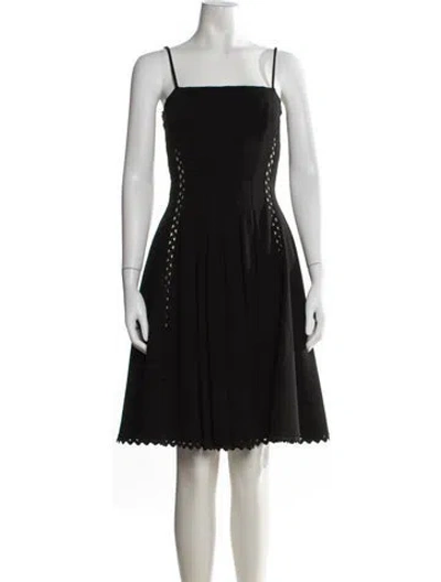 Pre-owned Prada 2012 Knee-length Dress In Black
