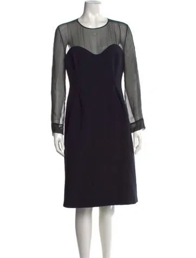 Pre-owned Prada 2012 Knee-length Dress In Black