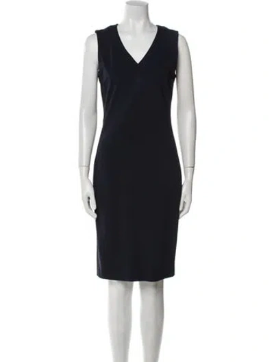 Pre-owned Prada 2012 Knee-length Dress In Blue