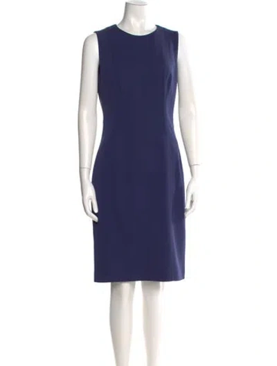 Pre-owned Prada 2012 Knee-length Dress In Blue