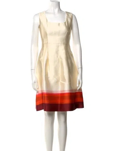 Pre-owned Prada 2012 Knee-length Dress In Neutral
