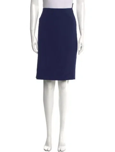 Pre-owned Prada 2012 Knee-length Skirt In Blue