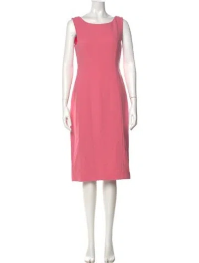 Pre-owned Prada 2012 Midi Length Dress In Pink