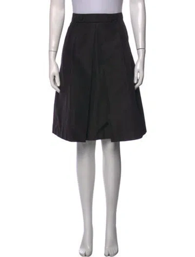 Pre-owned Prada 2012 Midi Length Skirt In Black