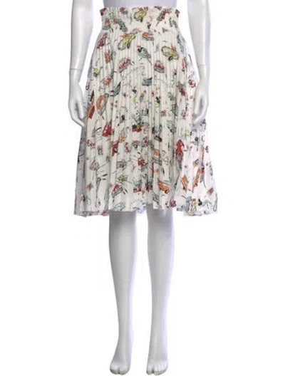 Pre-owned Prada 2012 Midi Length Skirt In Neutral