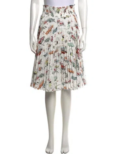 Pre-owned Prada 2012 Midi Length Skirt In Neutrals
