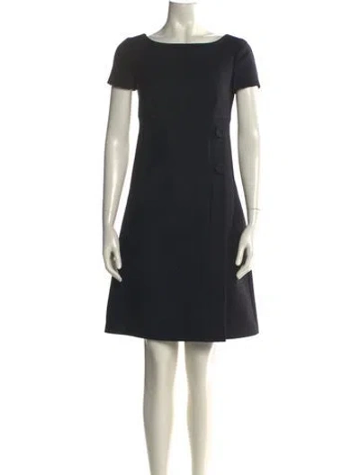 Pre-owned Prada 2012 Mini Dress In Black