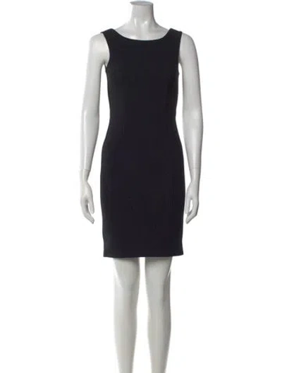Pre-owned Prada 2012 Mini Dress In Black