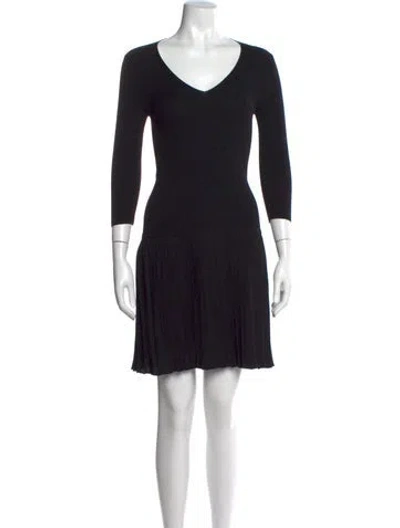 Pre-owned Prada 2012 Mini Dress In Black