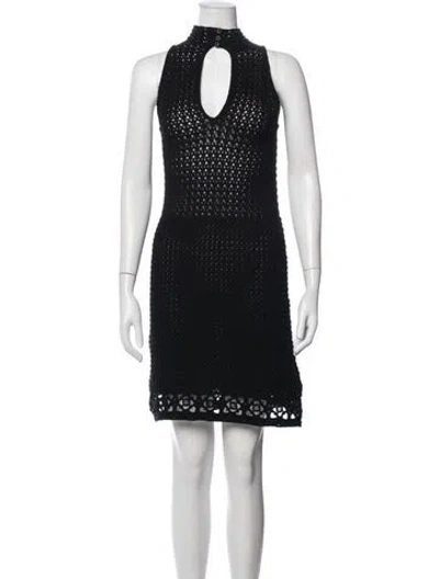 Pre-owned Prada 2012 Mini Dress In Black