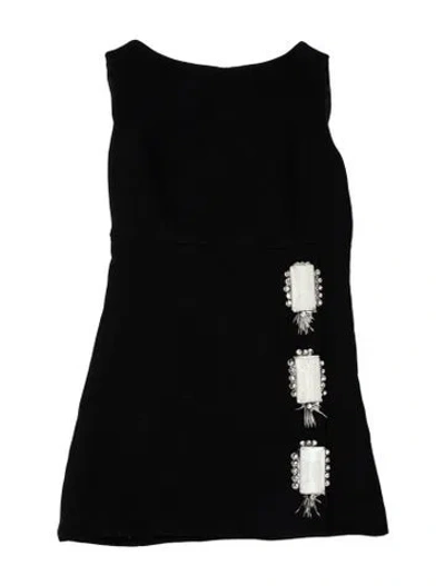 Pre-owned Prada 2012 Mini Dress In Black