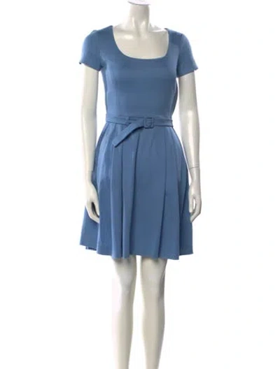 Pre-owned Prada 2012 Mini Dress In Blue