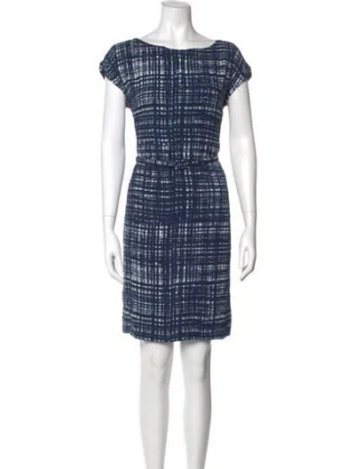 Pre-owned Prada 2012 Mini Dress In Blue