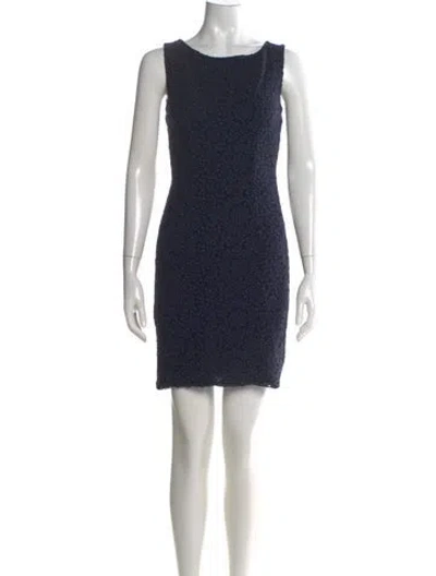 Pre-owned Prada 2012 Mini Dress In Blue