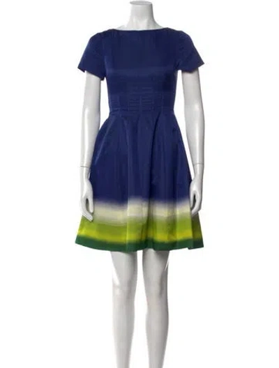 Pre-owned Prada 2012 Mini Dress In Blue