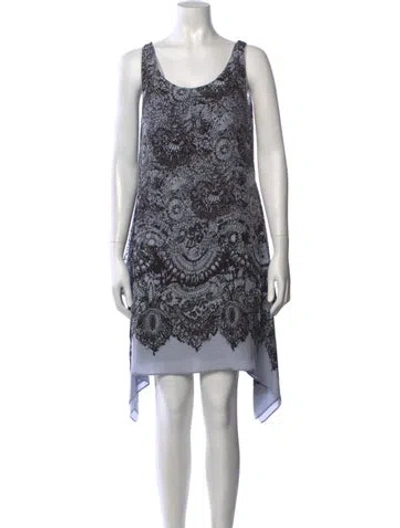 Pre-owned Prada 2012 Mini Dress In Blue