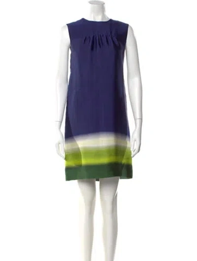 Pre-owned Prada 2012 Mini Dress In Multi
