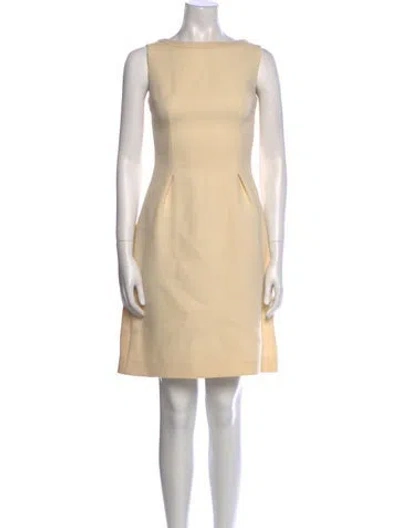 Pre-owned Prada 2012 Mini Dress In Neutral