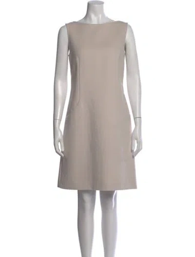 Pre-owned Prada 2012 Mini Dress In Neutral