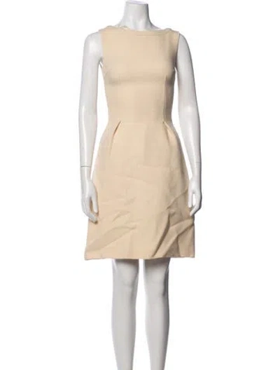 Pre-owned Prada 2012 Mini Dress In Neutrals