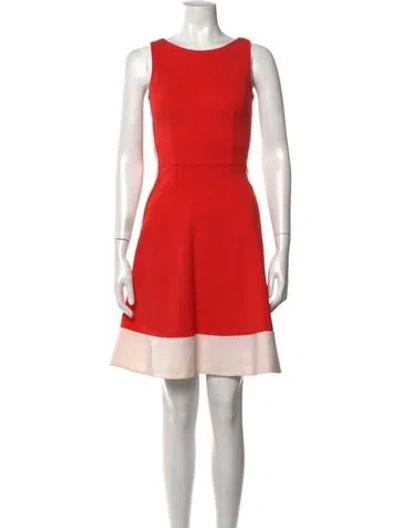 Pre-owned Prada 2012 Mini Dress In Neutrals/red