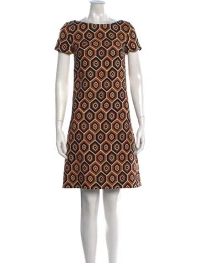 Pre-owned Prada 2012 Mini Dress In Orange