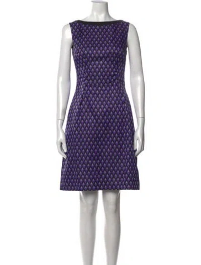 Pre-owned Prada 2012 Mini Dress In Purple