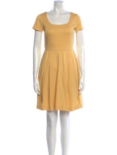 Pre-owned Prada 2012 Mini Dress In Yellow