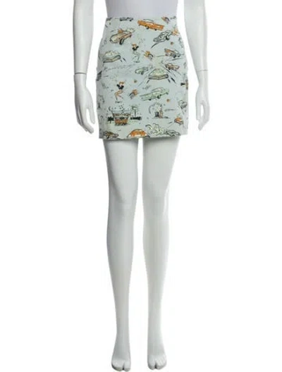Pre-owned Prada 2012 Mini Skirt In Blue