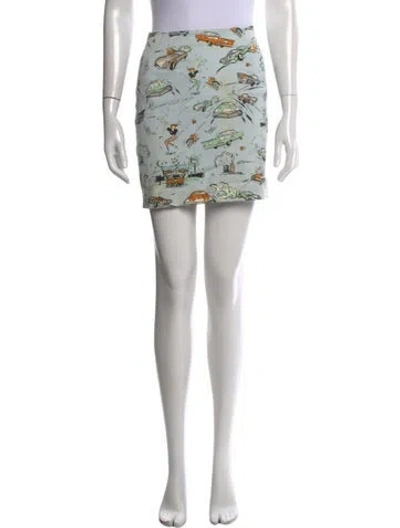 Pre-owned Prada 2012 Mini Skirt In Blue