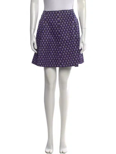 Pre-owned Prada 2012 Mini Skirt In Purple
