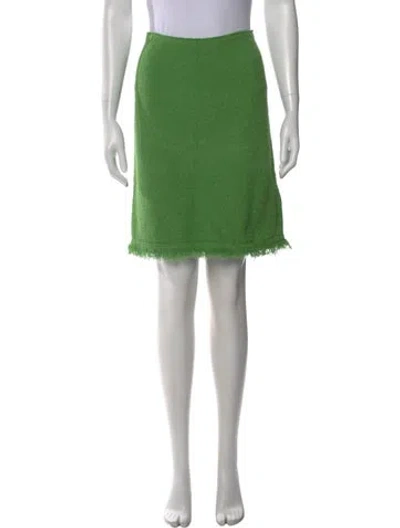 Pre-owned Prada 2012 Mini Skirt W/ Tags In Green