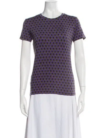 Pre-owned Prada 2012 Patterned T-shirt In Black